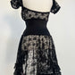 “Coquette” Brand Black Overlay Lace Midi Dress (XS-S)
