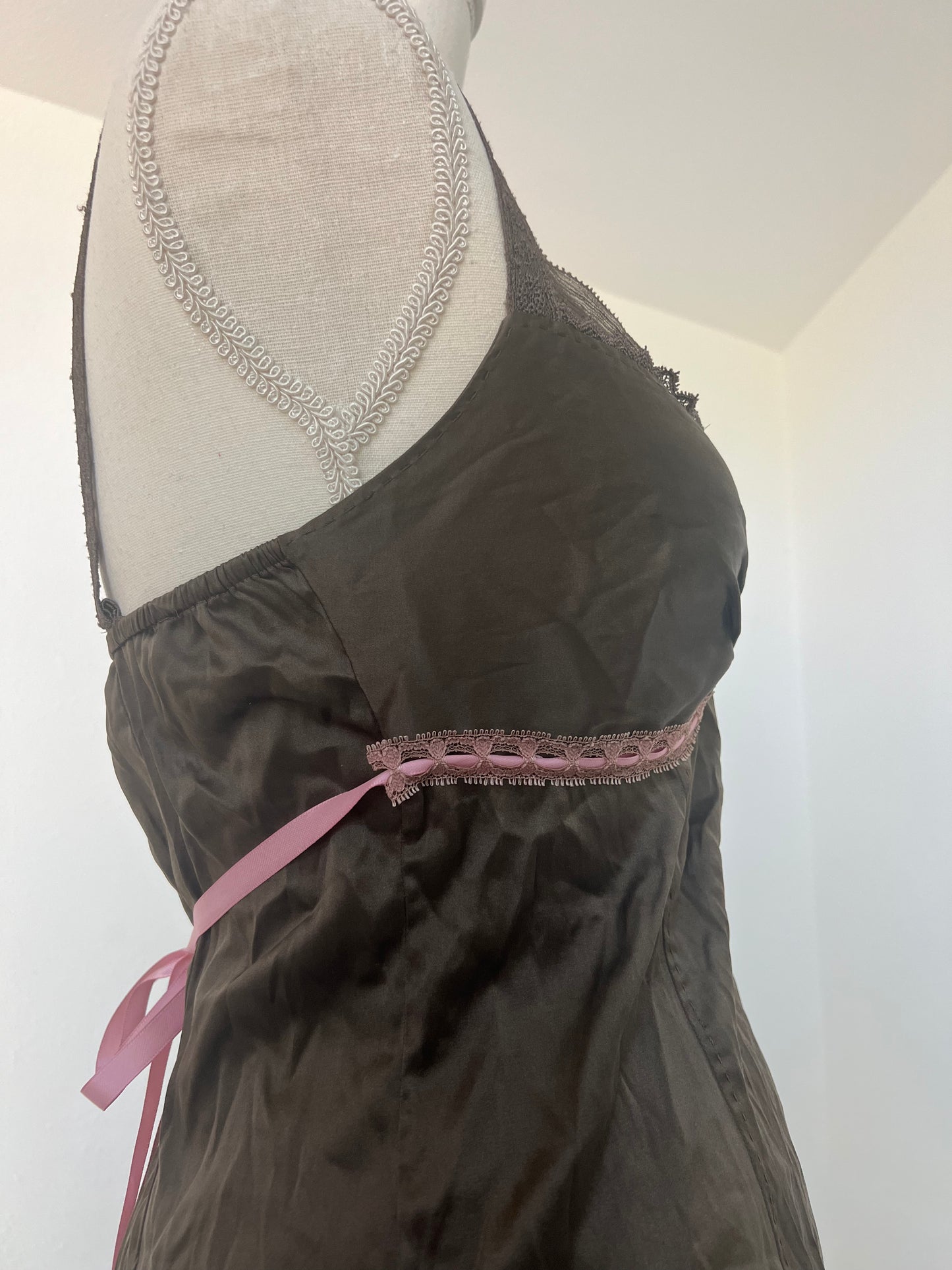 Elie Tahari Classic 90's Brown Silk Weaved Lace Blouse (S-M) – Chloé ...