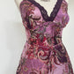 Carrie Bradshaw Paisley Spaghetti Strap in Lilac Pink (Size (M-L)