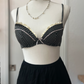 Victoria's Secret Archival Classic Pin-Up Dotted Bra in Black (S-M)