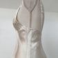 Vintage VS 1990's Angelic White Floral Lace Semi-Sheer Dress (Medium)