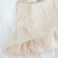 Vegan Silk Mini Skirt in Crème